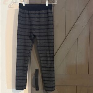 Classic Black and Gray Striped Women's Leggings